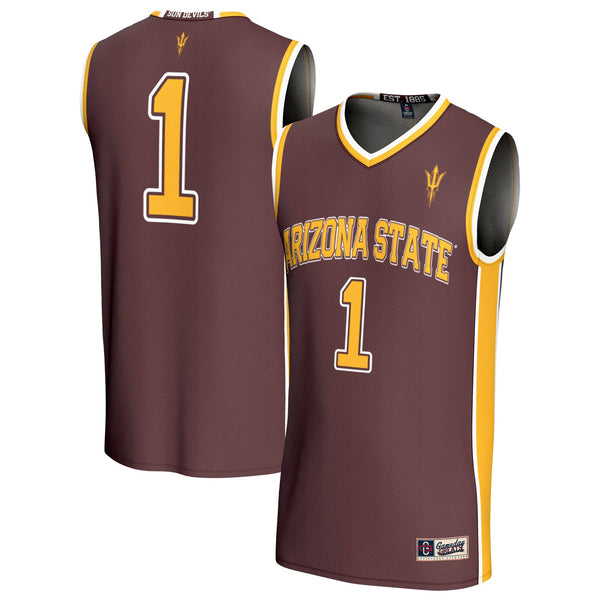 GameDay Greats Maroon #1 Arizona State Sun Devils Lightweight Collegiate Basketball Fashion Jersey