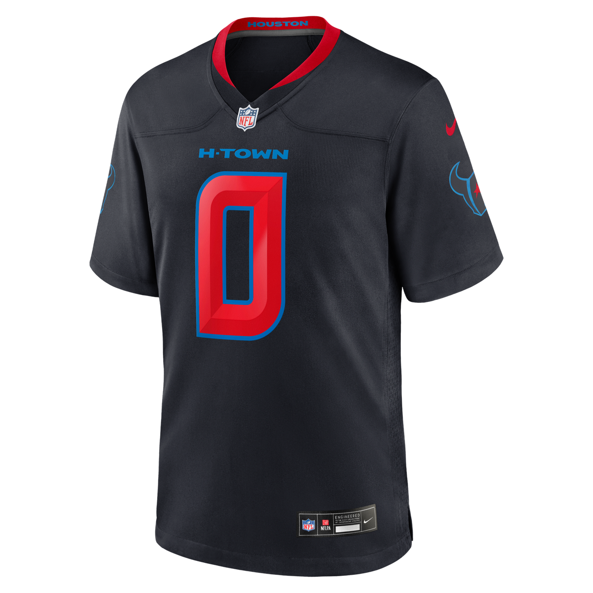 Houston Texans Azeez Al-Shaair Navy Alternate Game Jersey