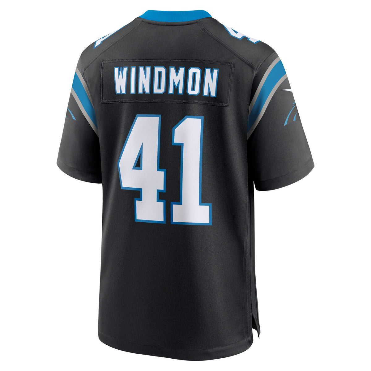 Carolina Panthers Jacoby Windmon Black Team Game Jersey