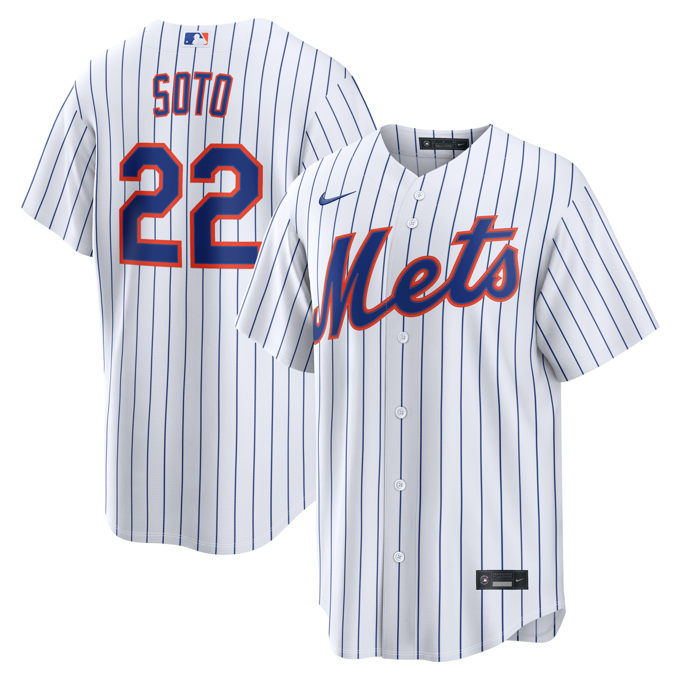 New York Mets Juan Soto Nike White Home Replica Jersey