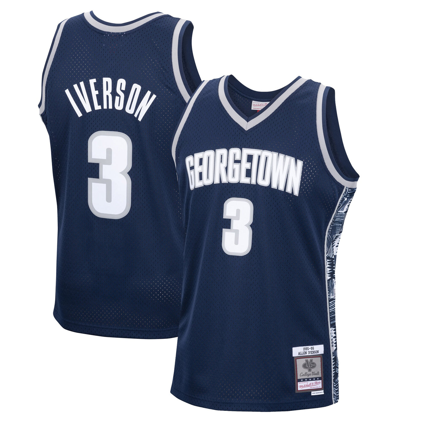 Mitchell & Ness Allen Iverson Navy Georgetown Hoyas 1995/96 Swingman Replica Jersey