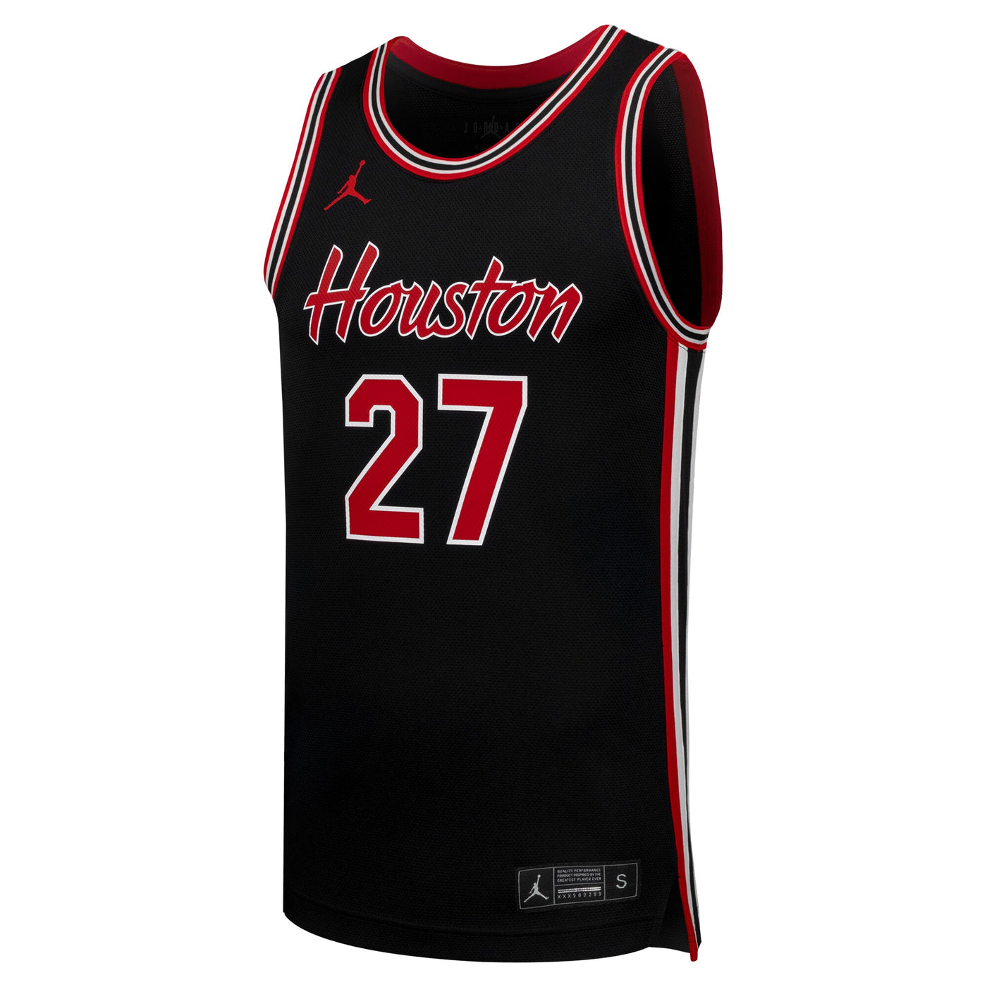 Jordan Brand #27 Black Houston Cougars Replica Basketball Jersey