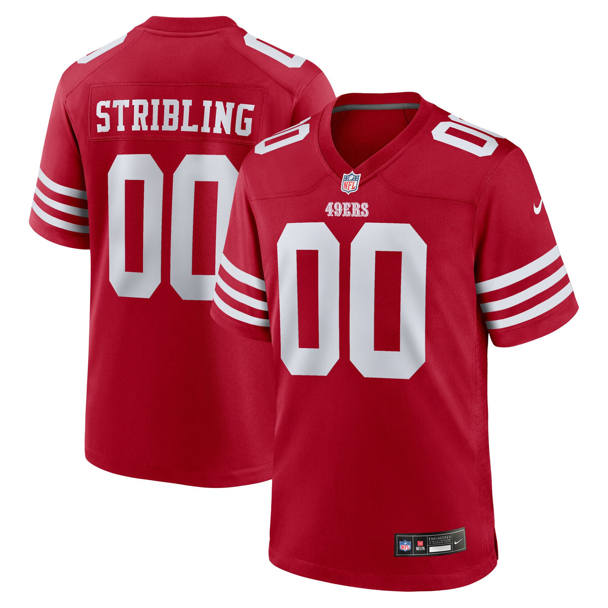 San Francisco 49ers De'Zhaun Stribling Scarlet Game Jersey