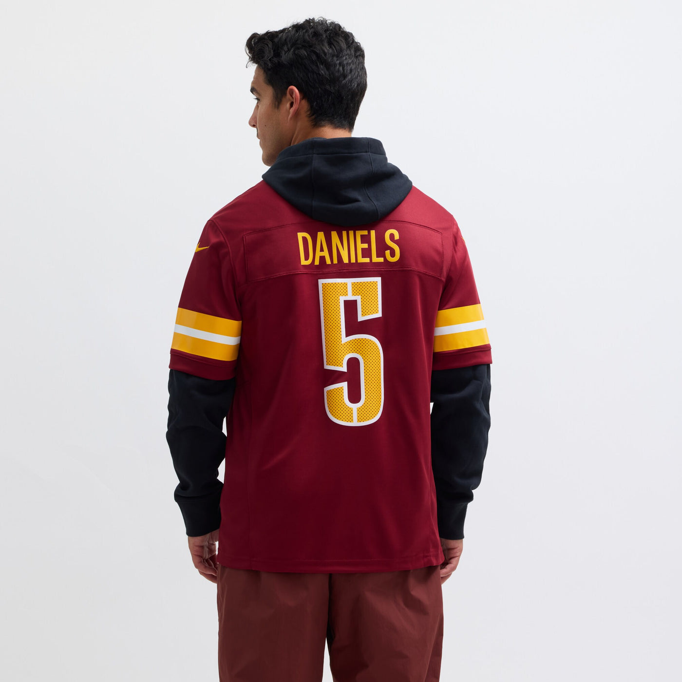 Washington Commanders Jayden Daniels Nike Burgundy Vapor F.U.S.E. Limited Jersey