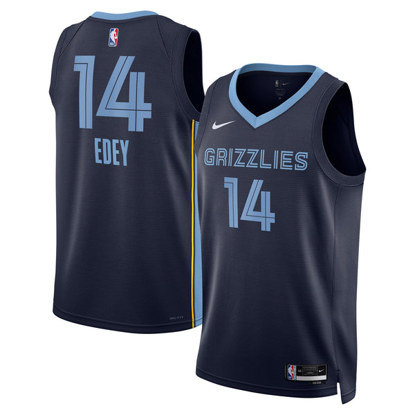 Memphis Grizzlies Icon Swingman Jersey - Navy - Zach Edey -