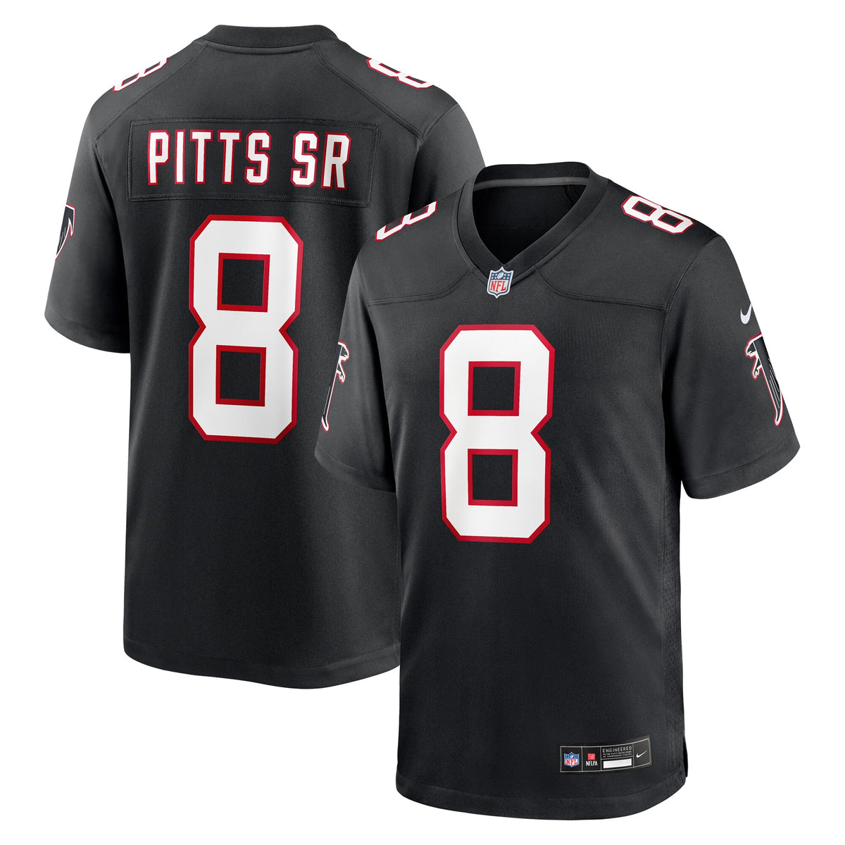 Atlanta Falcons Kyle Pitts Sr. Black Alternate Game Jersey