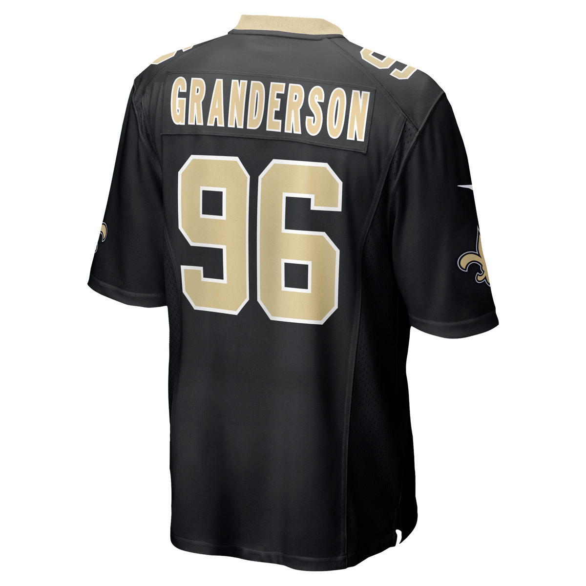New Orleans Saints Carl Granderson Black Game Jersey