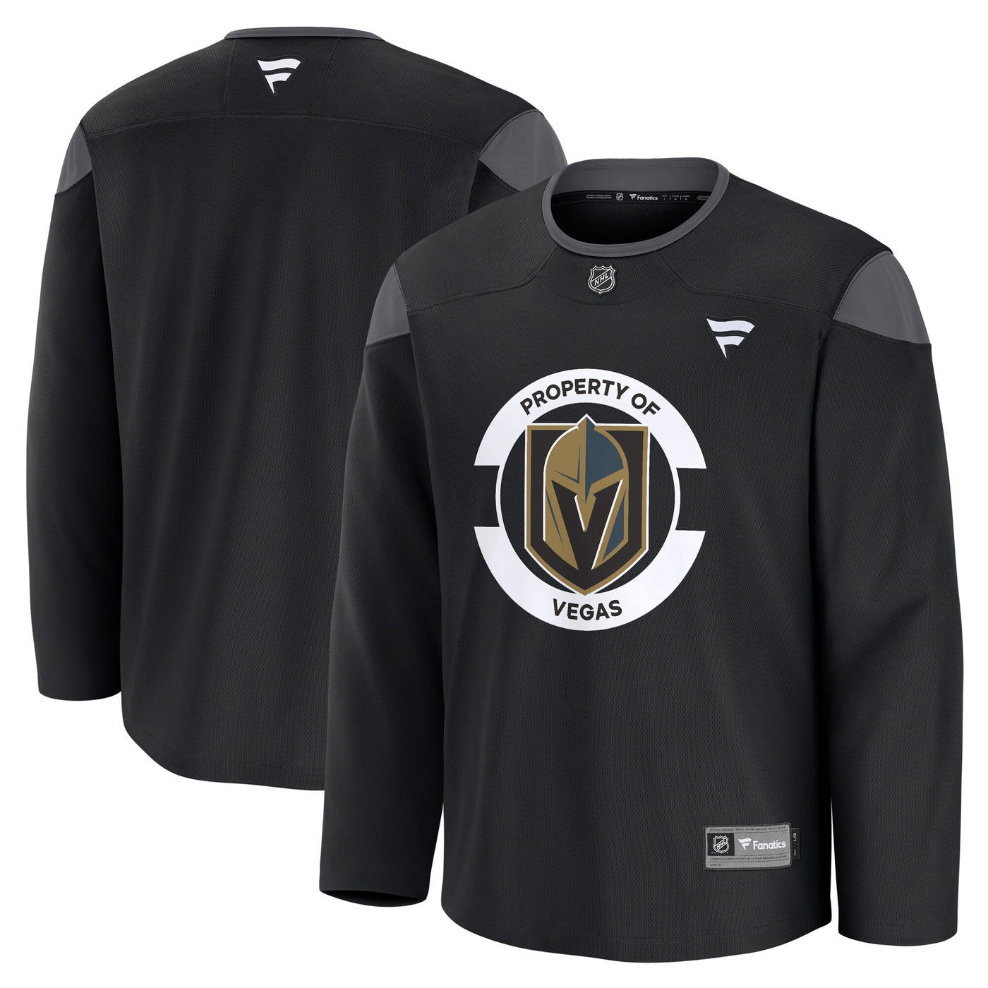 Vegas Golden Knights Fanatics Black Practice Jersey
