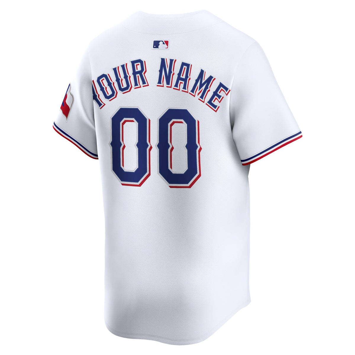 Texas Rangers White Home Limited Custom Jersey