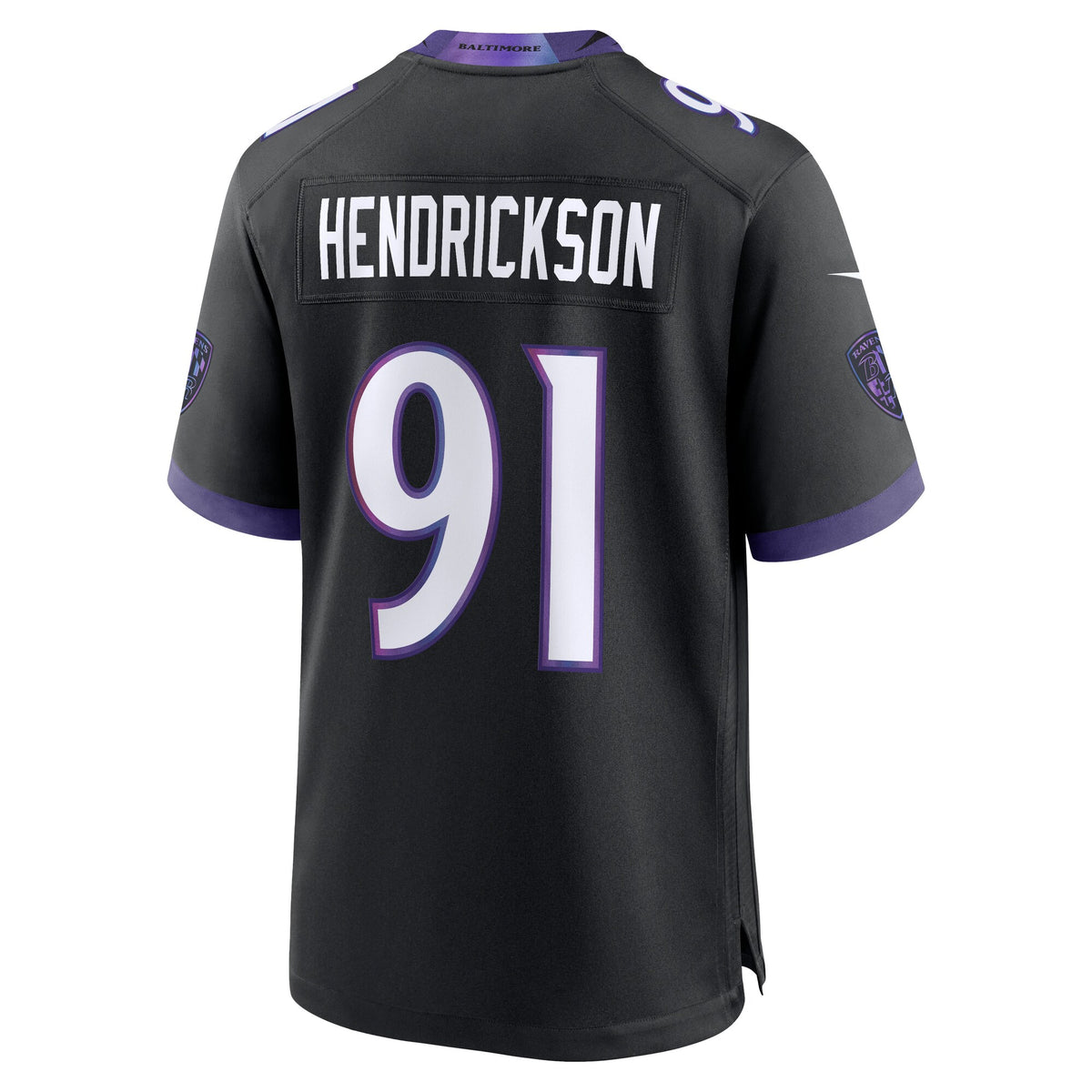 Baltimore Ravens Trey Hendrickson Black Alternate Game Jersey