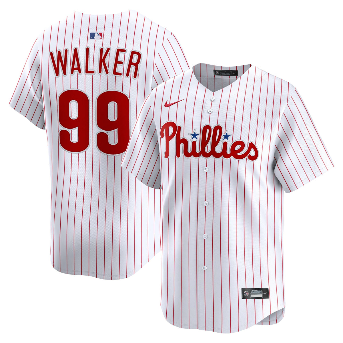 Philadelphia Phillies Taijuan Walker White Home Limited Player Jersey