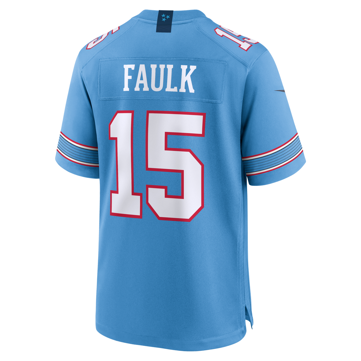 Tennessee Titans Keldric Faulk Light Blue Team Game Jersey