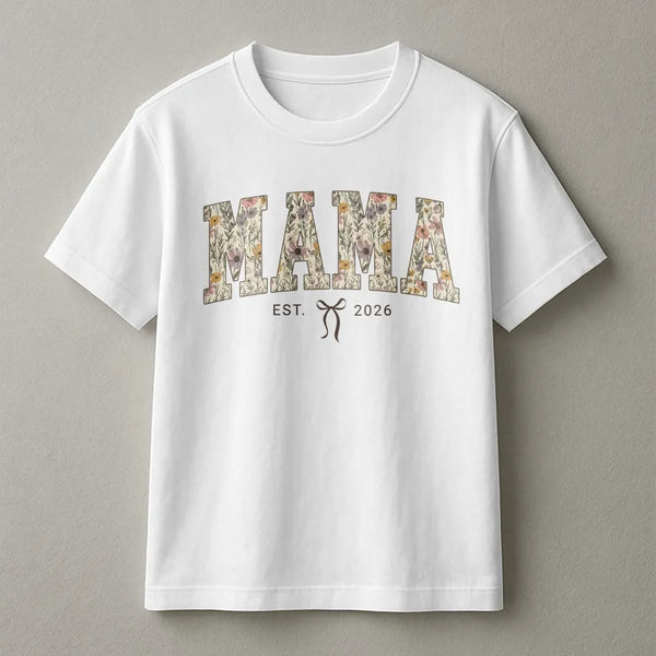 Floral Mama Sweatshirt | Wildflower EST 2026 Design | Soft Cotton Blend | Mothers Day Gift for New Mom
