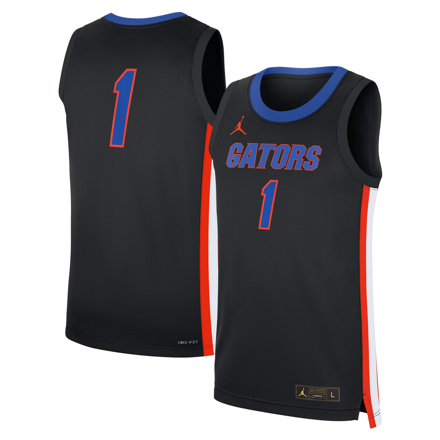 Jordan Brand #1 Black Florida Gators Alternate Replica Jersey