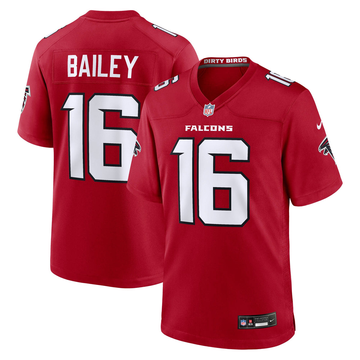 Atlanta Falcons Jake Bailey Red Team Game Jersey