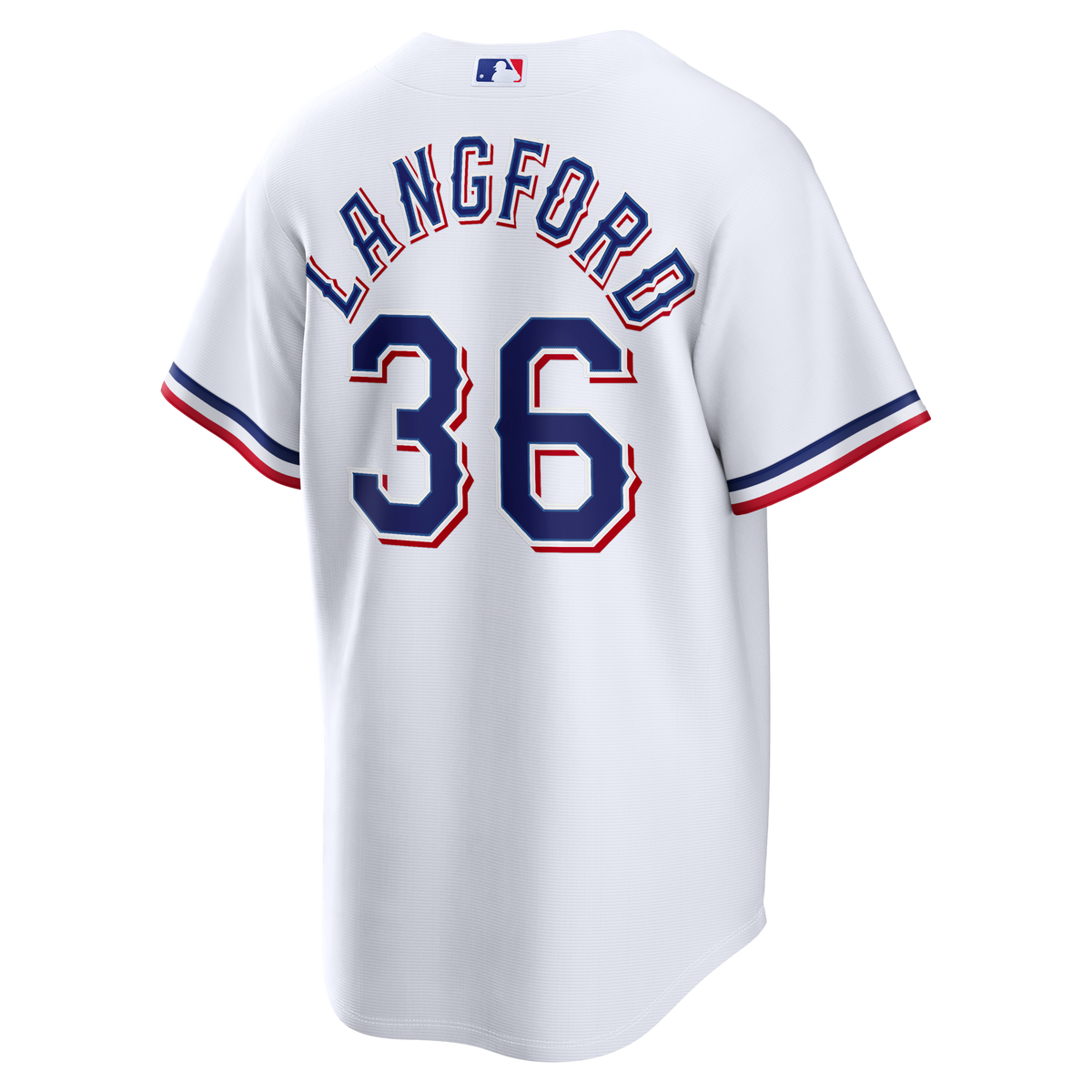 Texas Rangers Wyatt Langford White Home Replica Jersey