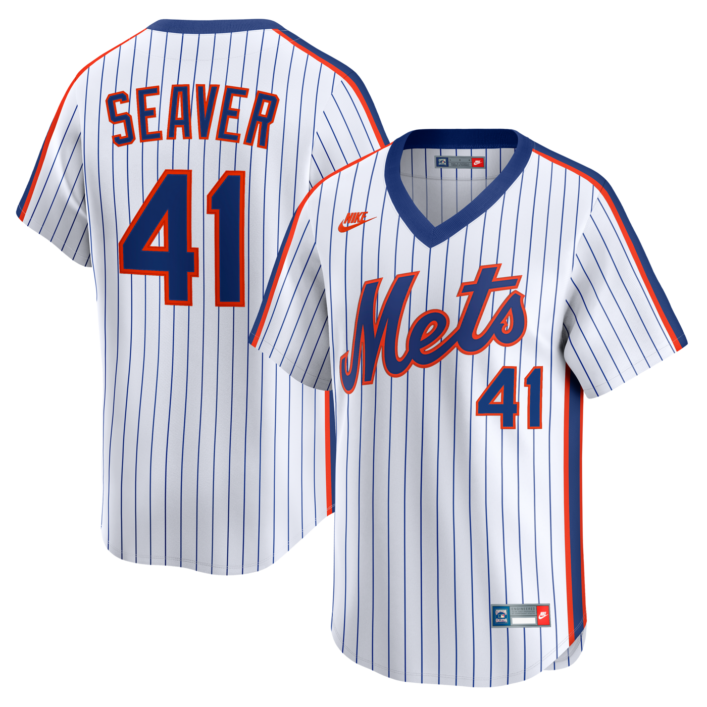 New York Mets Tom Seaver Nike White Cooperstown Collection Limited Jersey