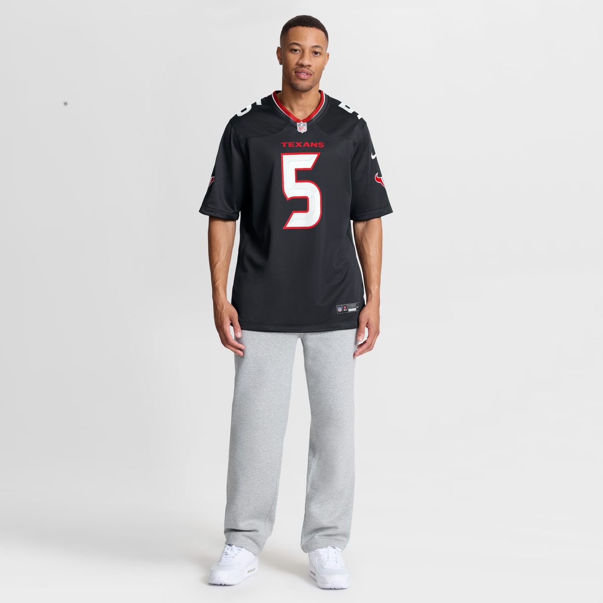 Houston Texans Jalen Pitre Nike Navy Game Jersey