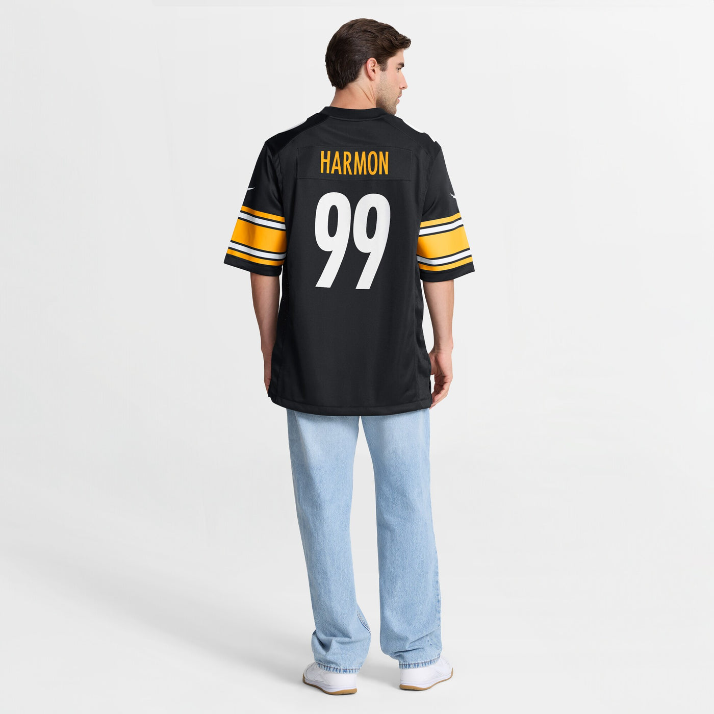 Pittsburgh Steelers Derrick Harmon Nike Black Game Player Jersey