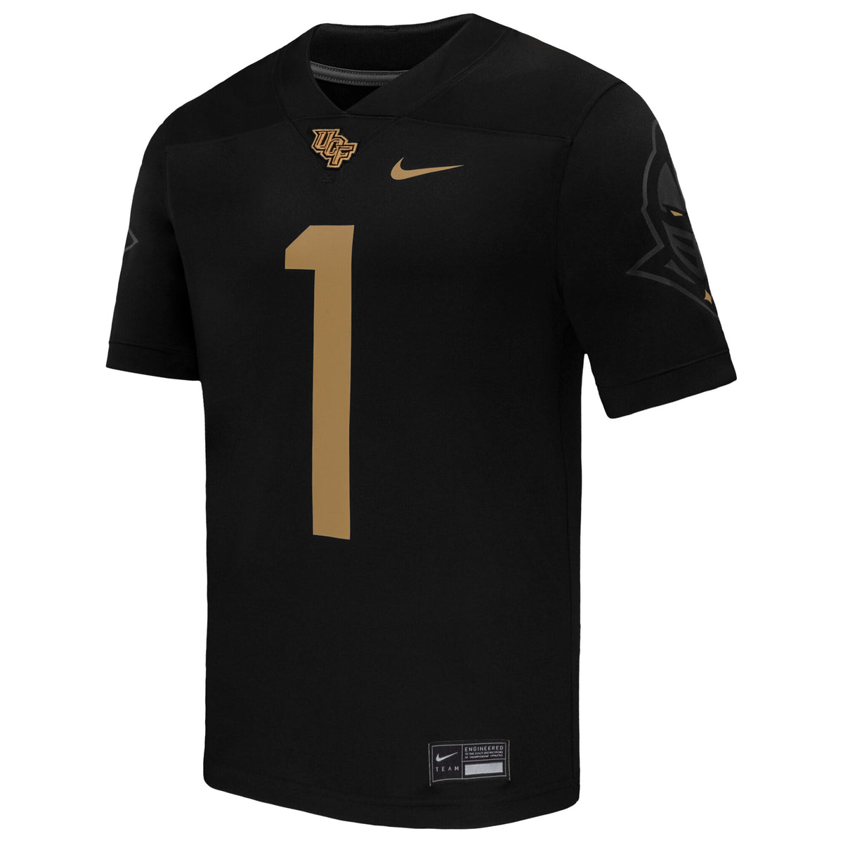 #1 UCF Knights Alternate Game Football Jersey - Black