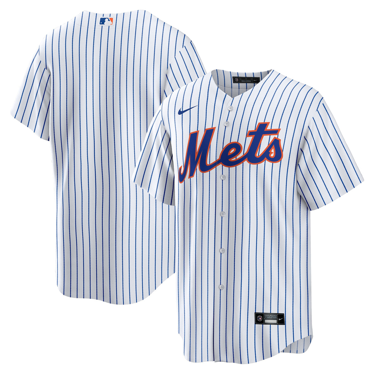 New York Mets White Home Big & Tall Replica Jersey