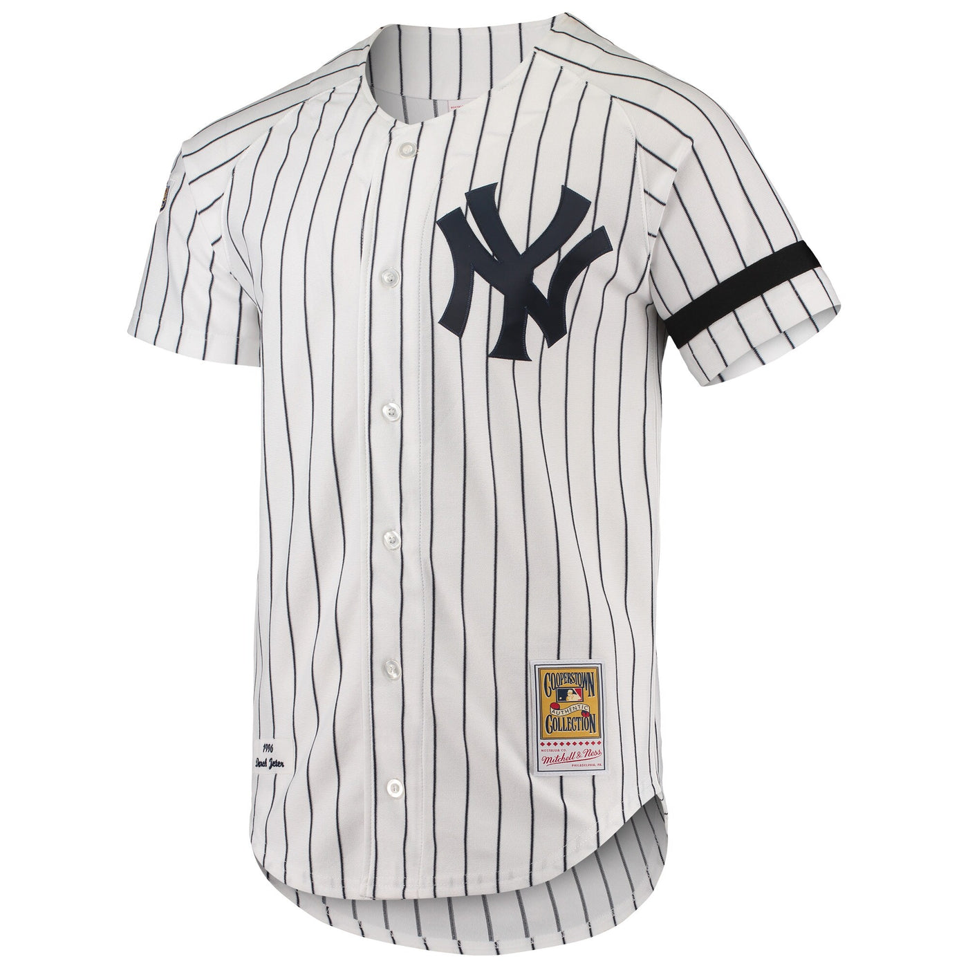 New York Yankees Mitchell & Ness White Cooperstown Collection 1996 Authentic Home Jersey