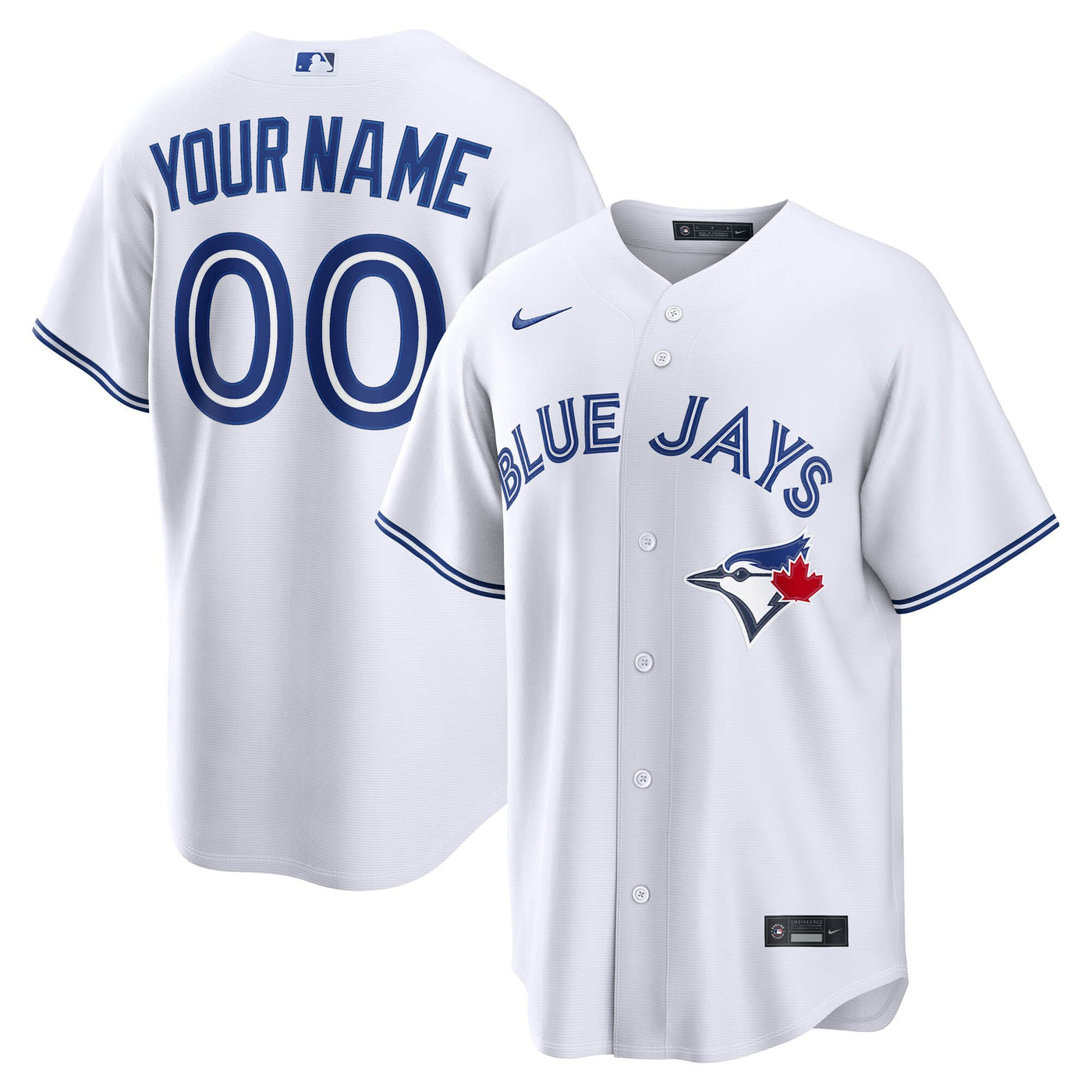 Toronto Blue Jays Nike White Home Replica Custom Jersey