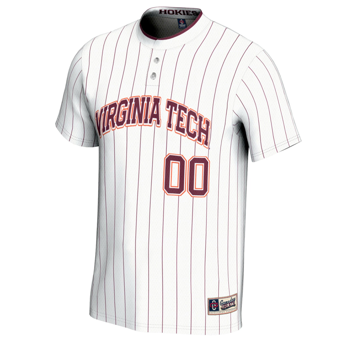 Virginia Tech Hokies GameDay Greats NIL Pick-A-Player Lightweight Softball Jersey - White