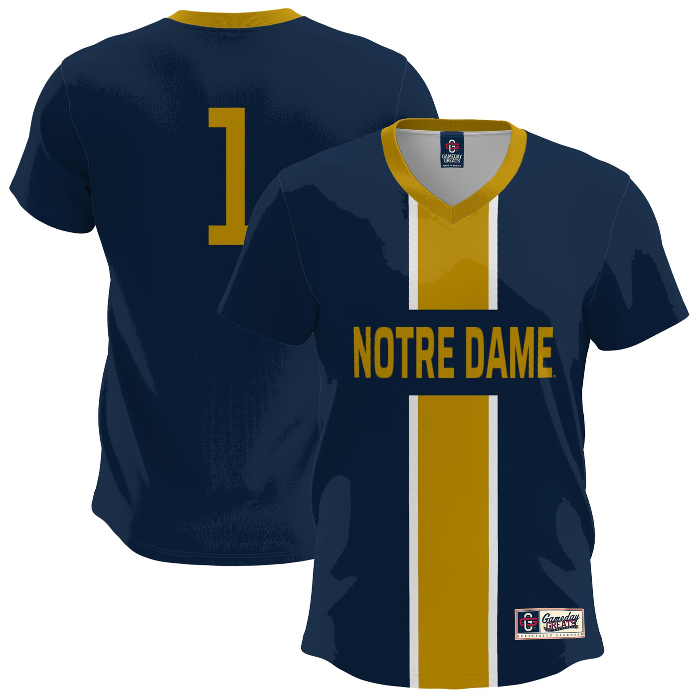 GameDay Greats Navy Notre Dame Fighting Irish Lightweight Soccer Fashion Jersey