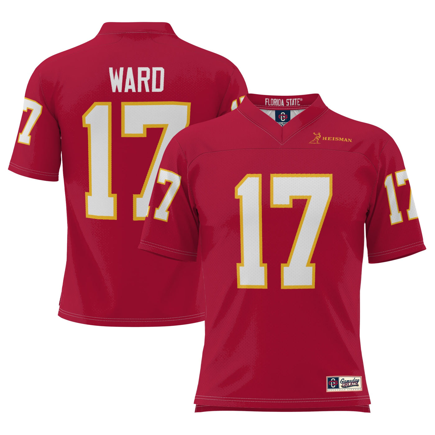 GameDay Greats Charlie Ward Garnet Florida State Seminoles Heisman Football Jersey
