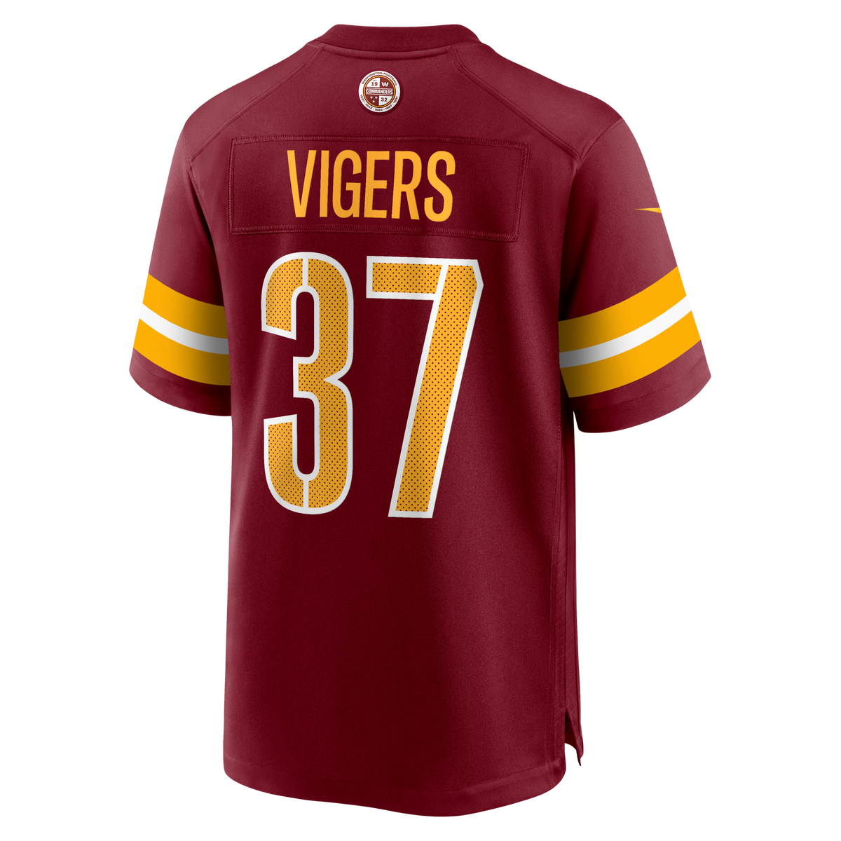 Washington Commanders Car'lin Vigers Burgundy Team Game Jersey