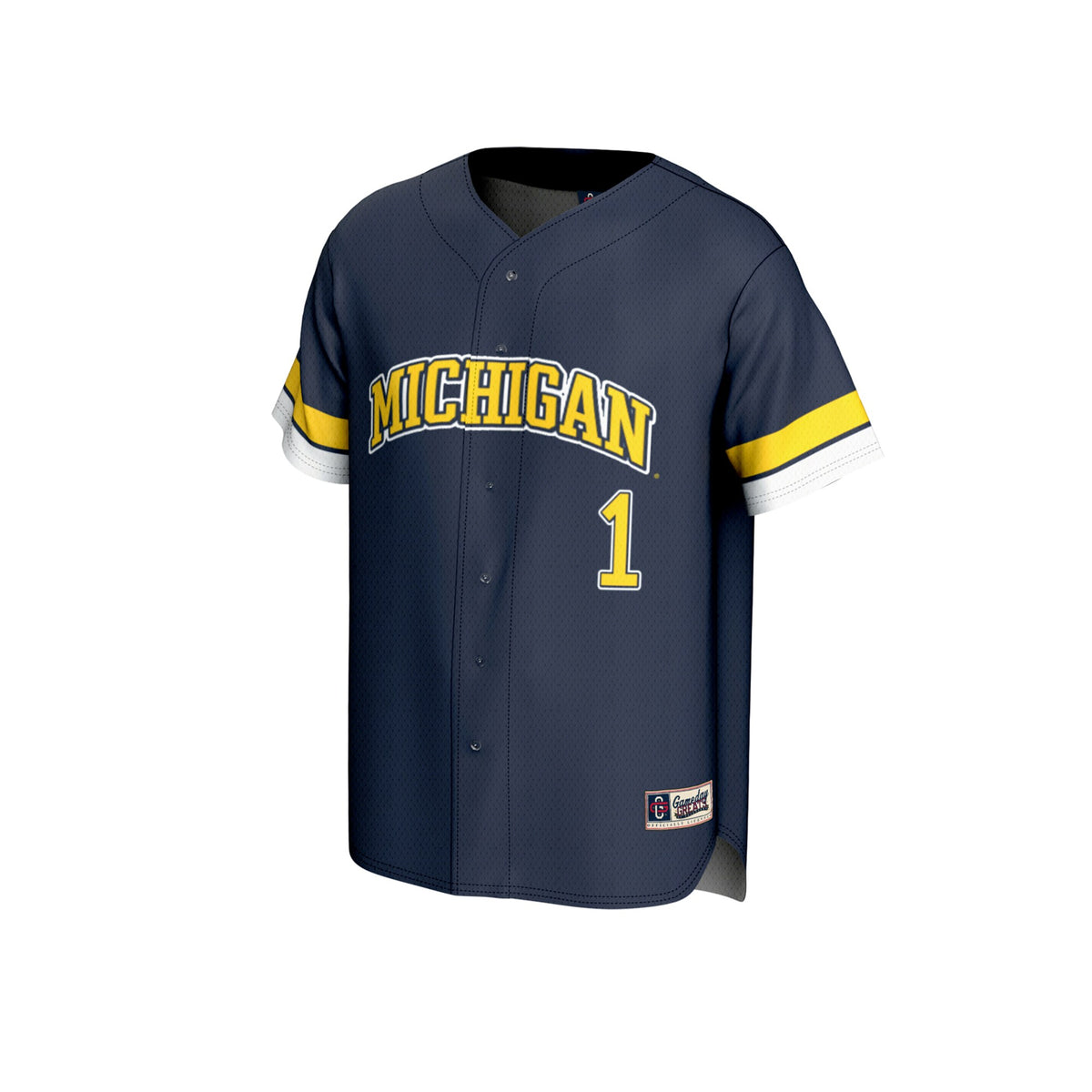 Michigan Wolverines GameDay Greats Pick-A-Player Baseball Fashion Jersey - Navy
