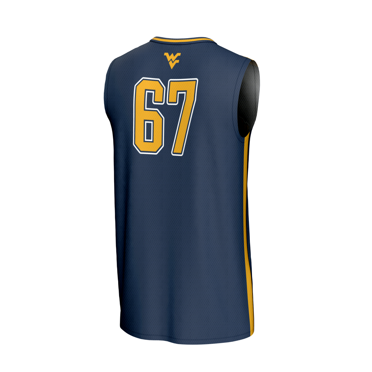 #67 West Virginia Mountaineers GameDay Greats Lightweight Basketball Jersey - Navy
