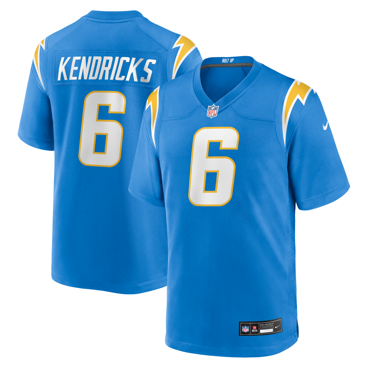 Los Angeles Chargers Eric Kendricks Powder Blue Game Player Jersey