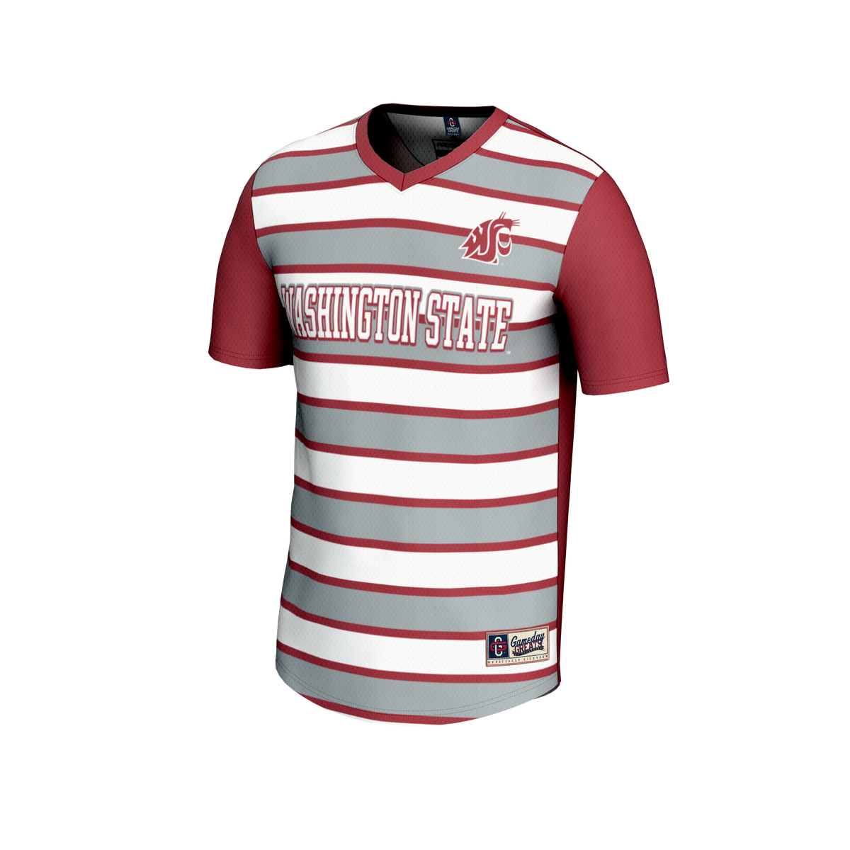 #1 Washington State Cougars GameDay Greats Lightweight Soccer Fashion Jersey - Crimson