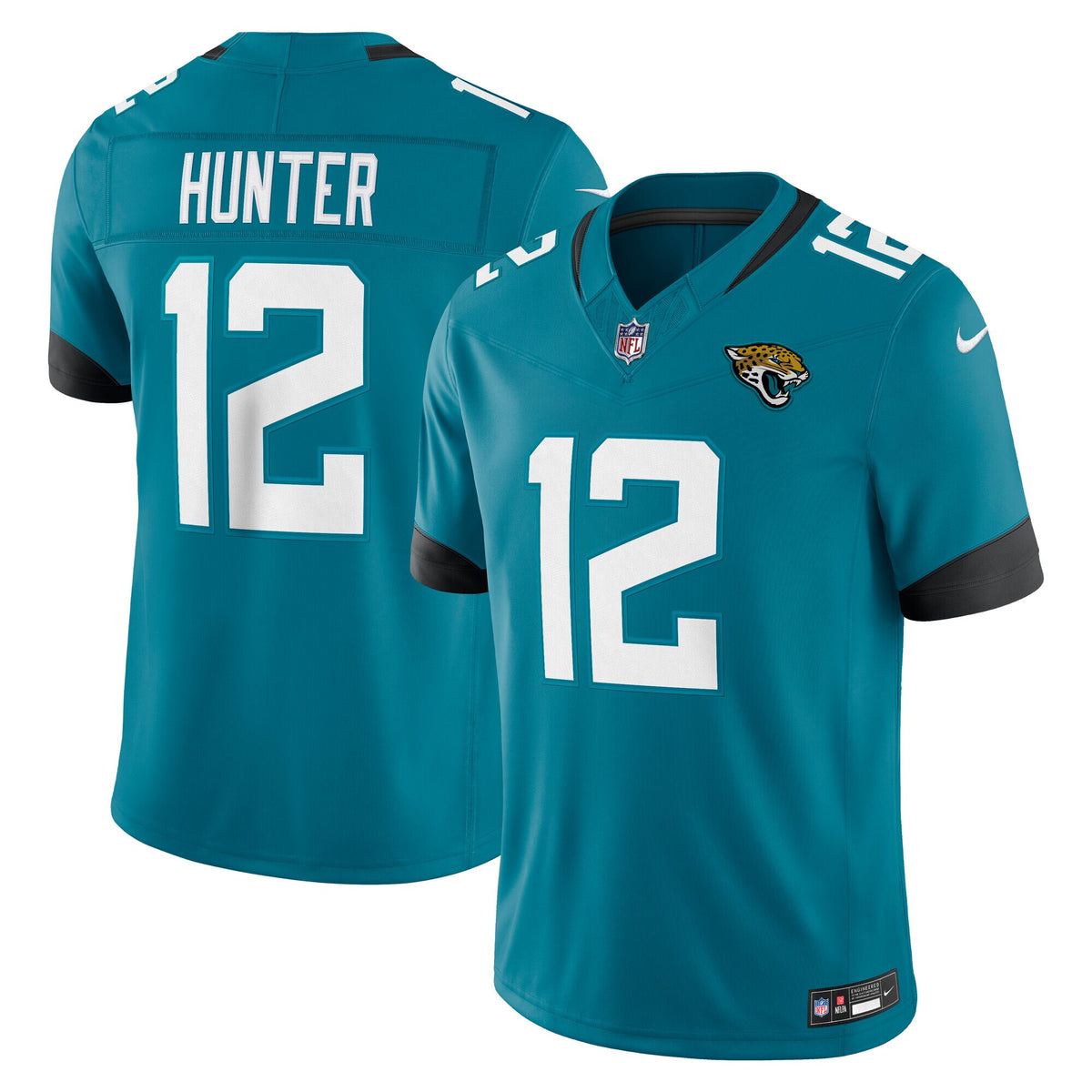 Jacksonville Jaguars Travis Hunter Teal Team Vapor F.U.S.E. Stitched Limited Jersey