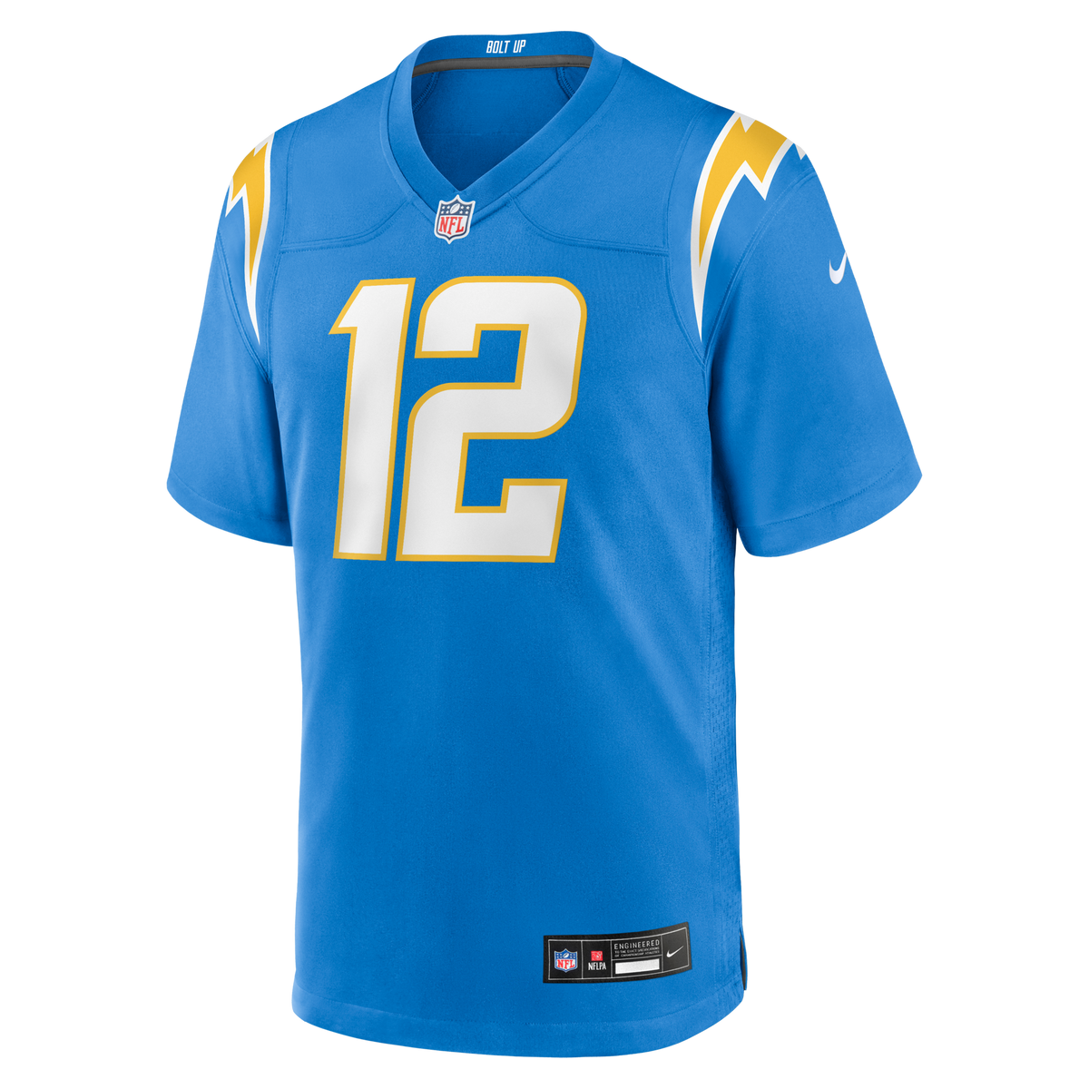 Los Angeles Chargers Derius Davis Powder Blue Team Game Jersey
