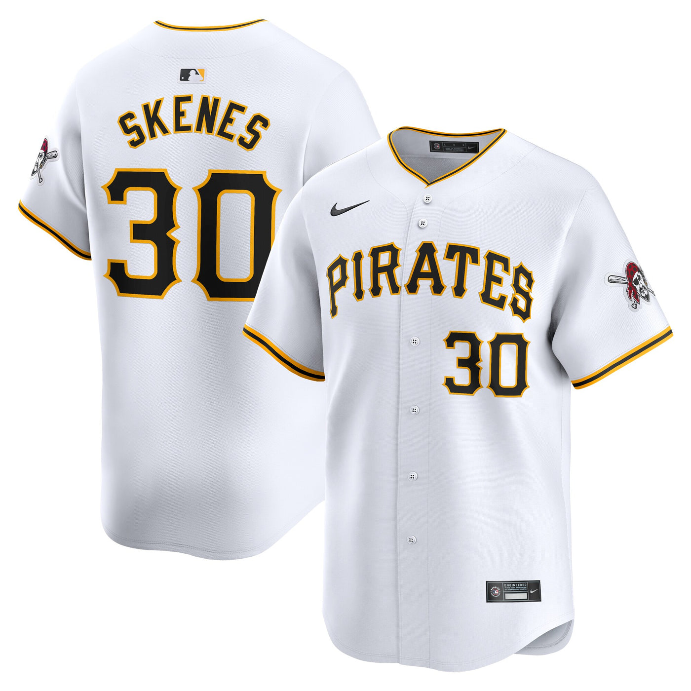Pittsburgh Pirates Paul Skenes Nike White Home Limited Player Jersey