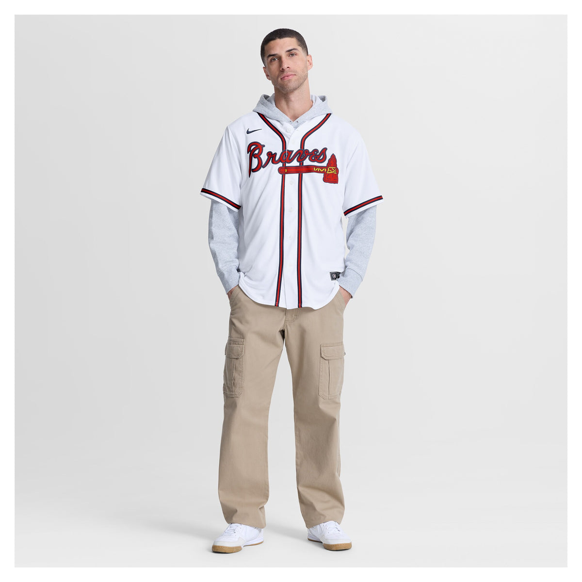 Atlanta Braves Mauricio Dubón White Home Replica Jersey