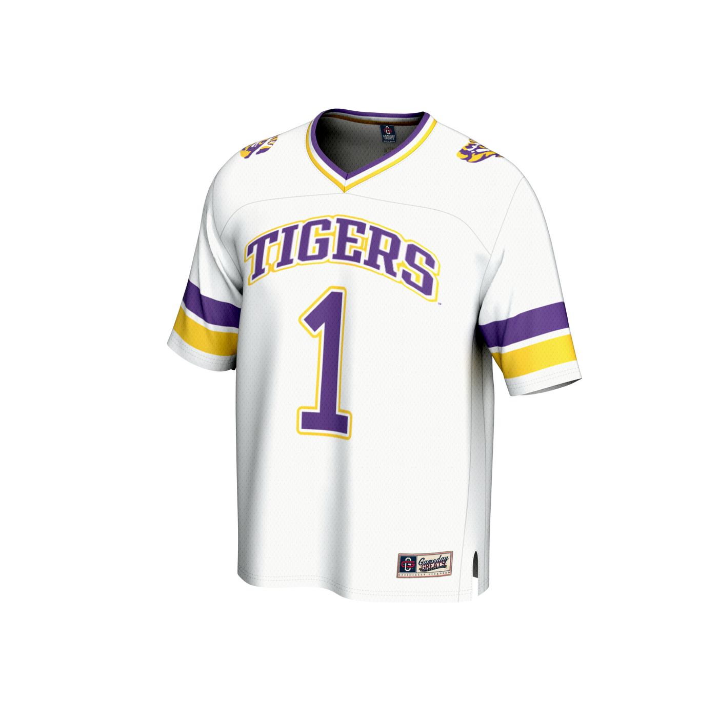 GameDay Greats #1 White LSU Tigers Collegiate Football Fashion Jersey