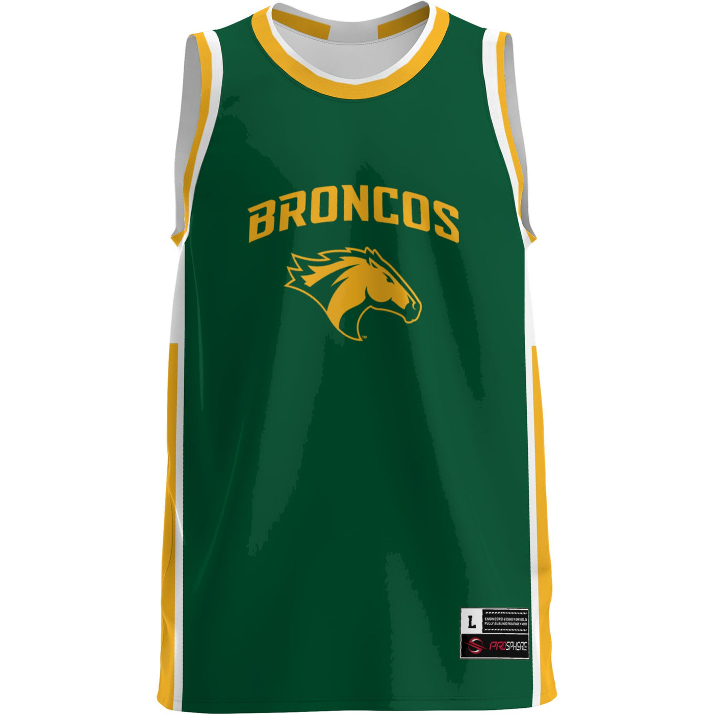 GameDay Greats Green Cal Poly Pomona Broncos Lightweight Basketball Jersey
