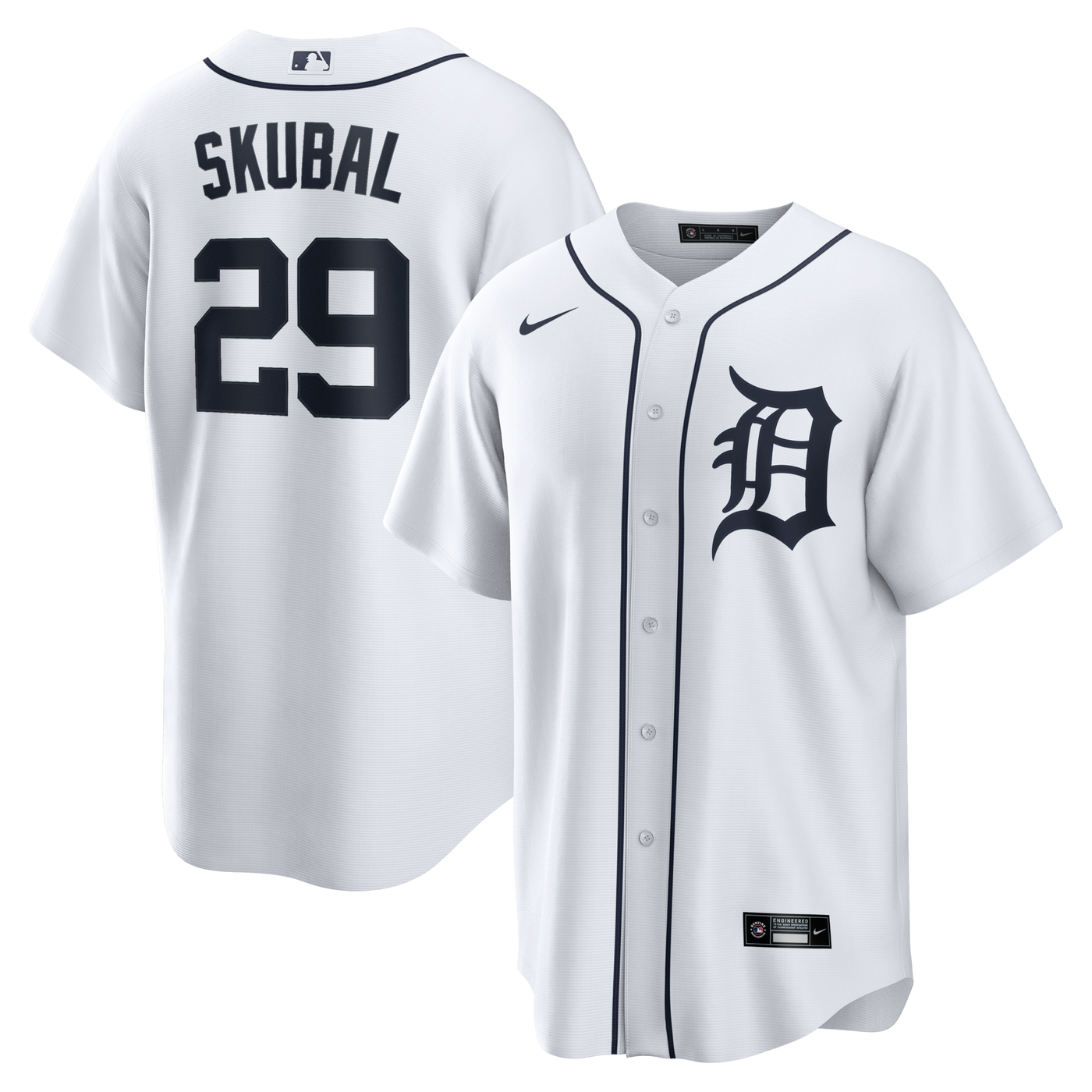 Detroit Tigers Tarik Skubal Nike White Home Replica Jersey