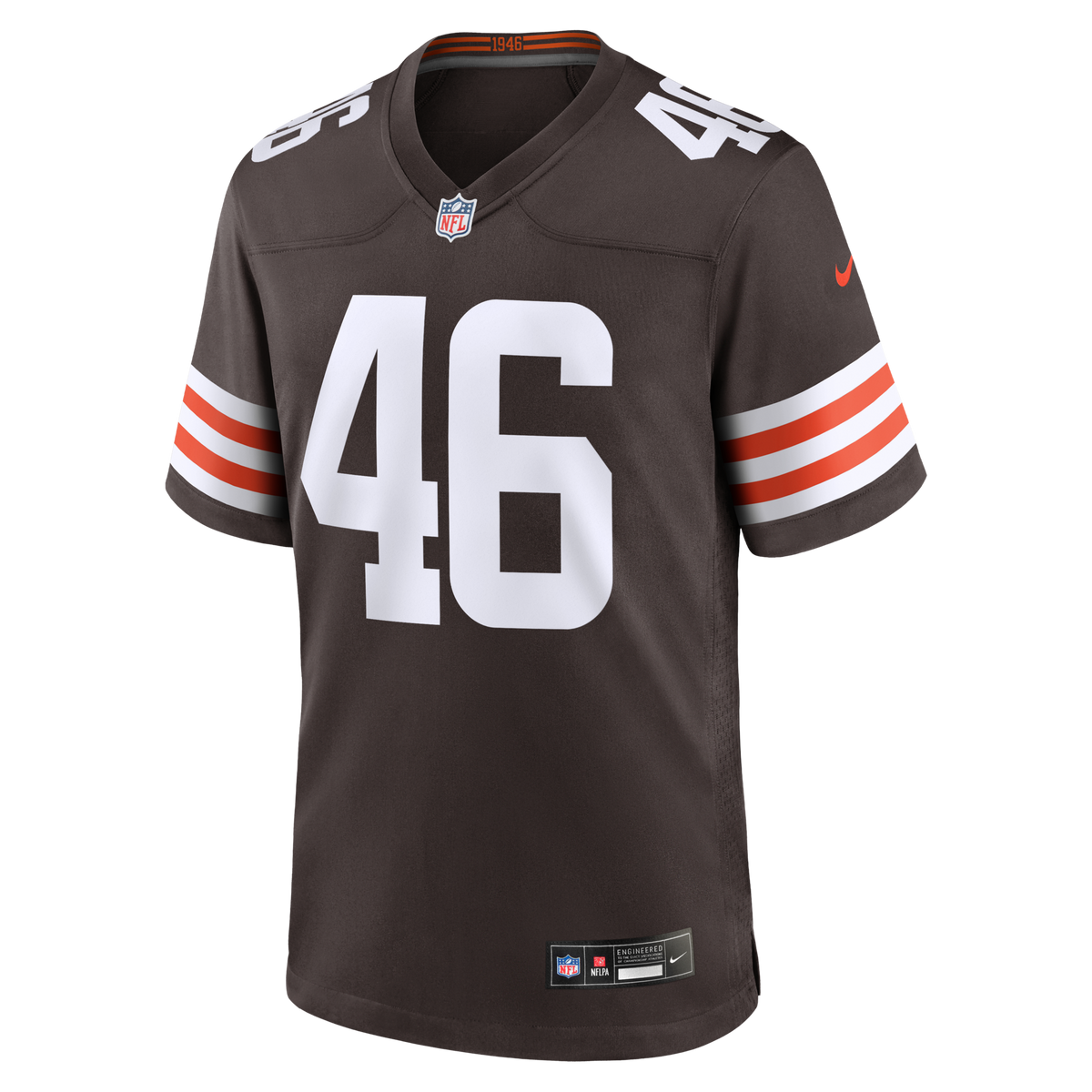Cleveland Browns Don Fleming Brown Retired Player Jersey