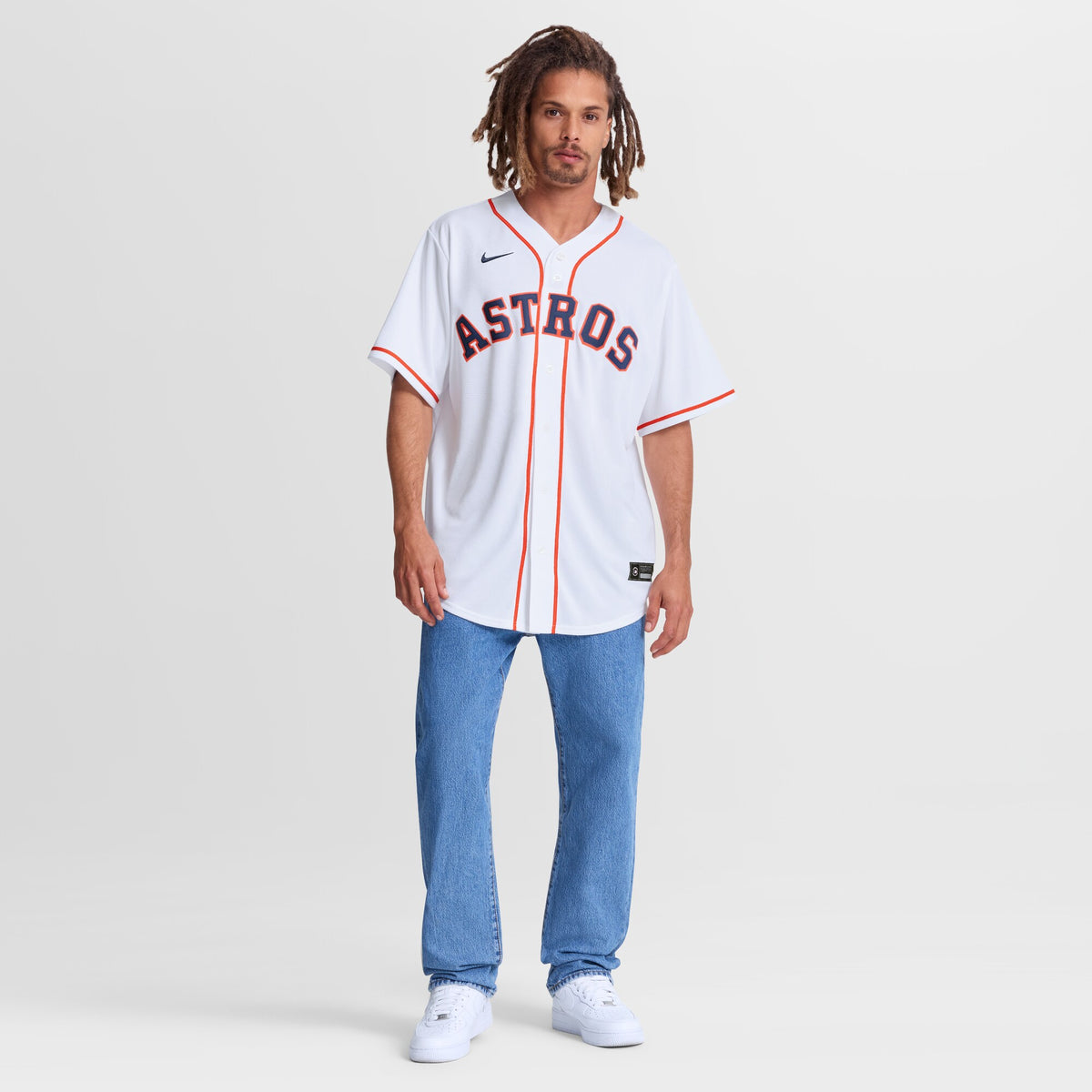 Houston Astros Daulton Varsho White Home Replica Jersey
