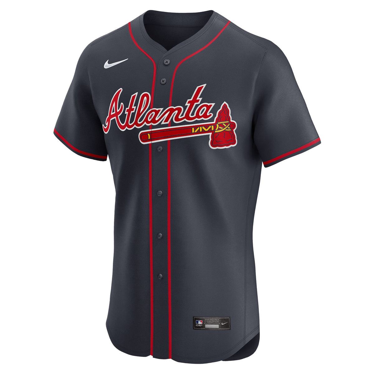 Atlanta Braves Ronald Acuña Jr. Navy Alternate Elite Jersey
