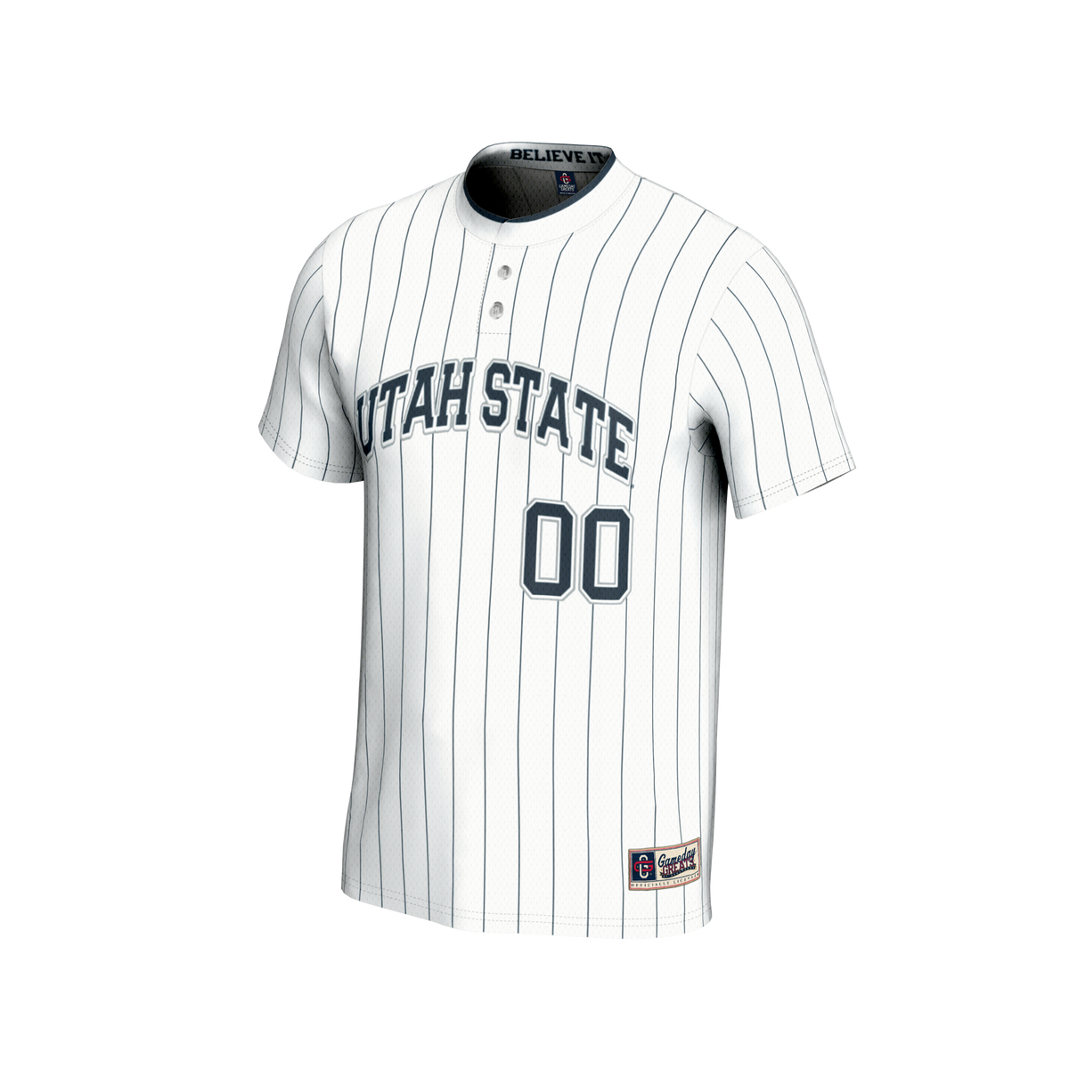 Utah State Aggies GameDay Greats NIL Pick-A-Player Lightweight Softball Fashion Jersey - White