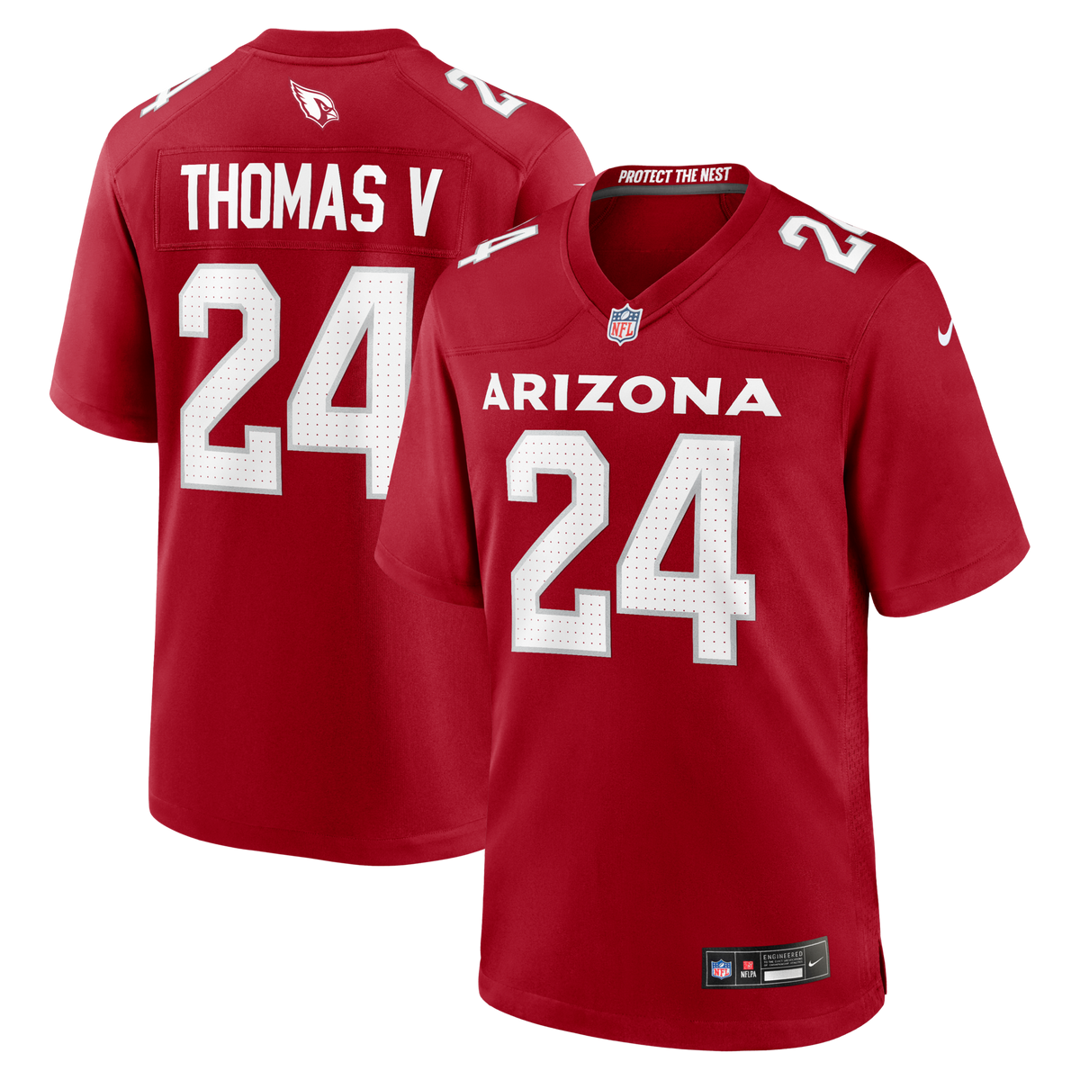 Arizona Cardinals Starling Thomas V Cardinal Team Game Jersey