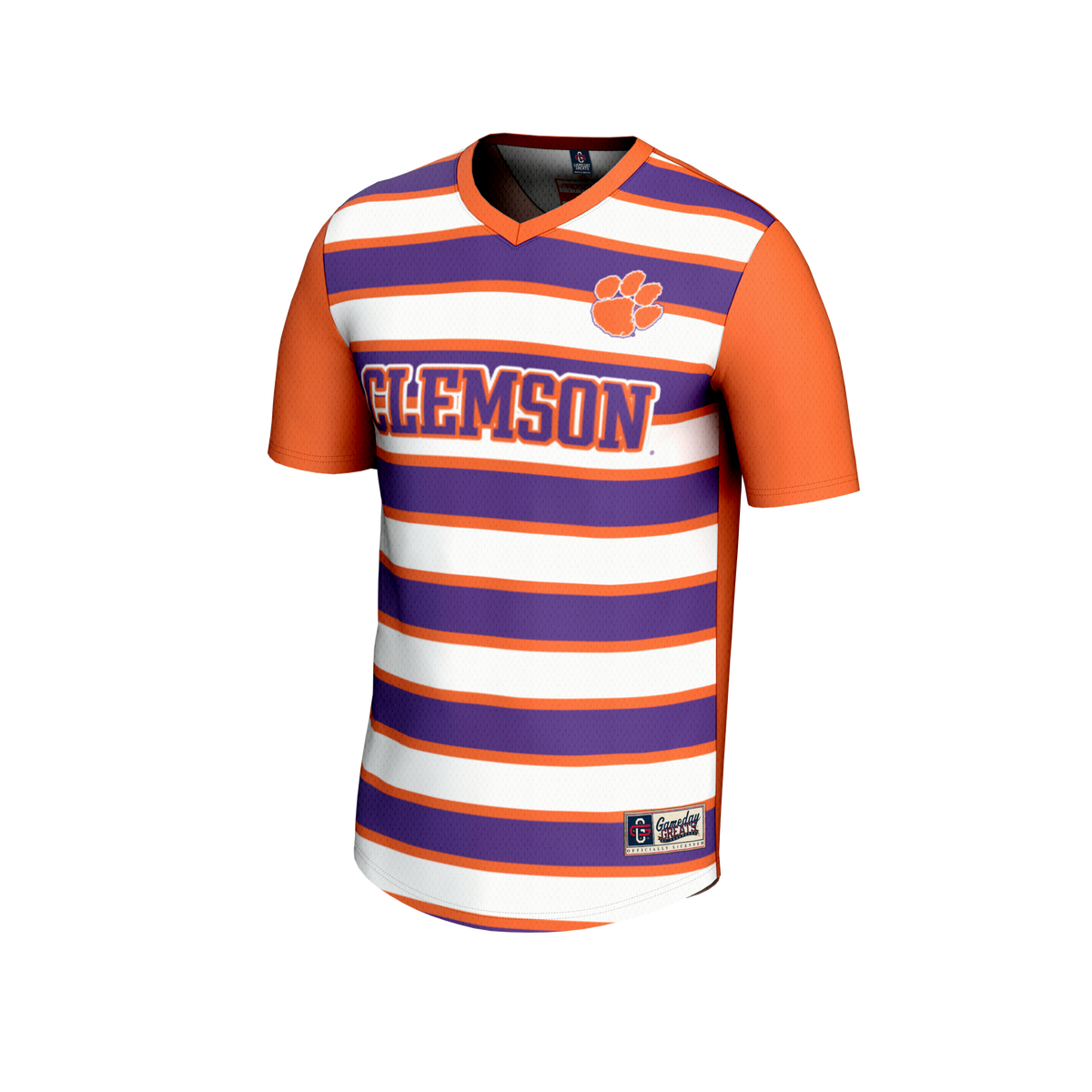 Clemson Tigers GameDay Greats Collegiate Soccer NIL Pick-A-Player Fashion Jersey - Orange/Purple