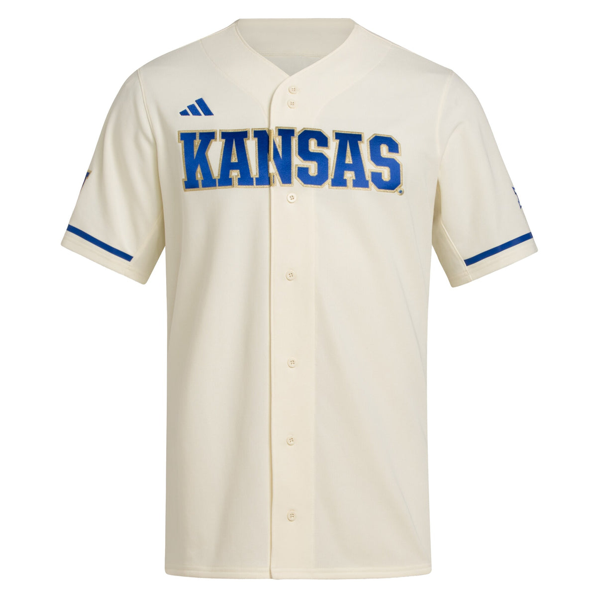 Kansas Jayhawks Replica Baseball Jersey - Cream