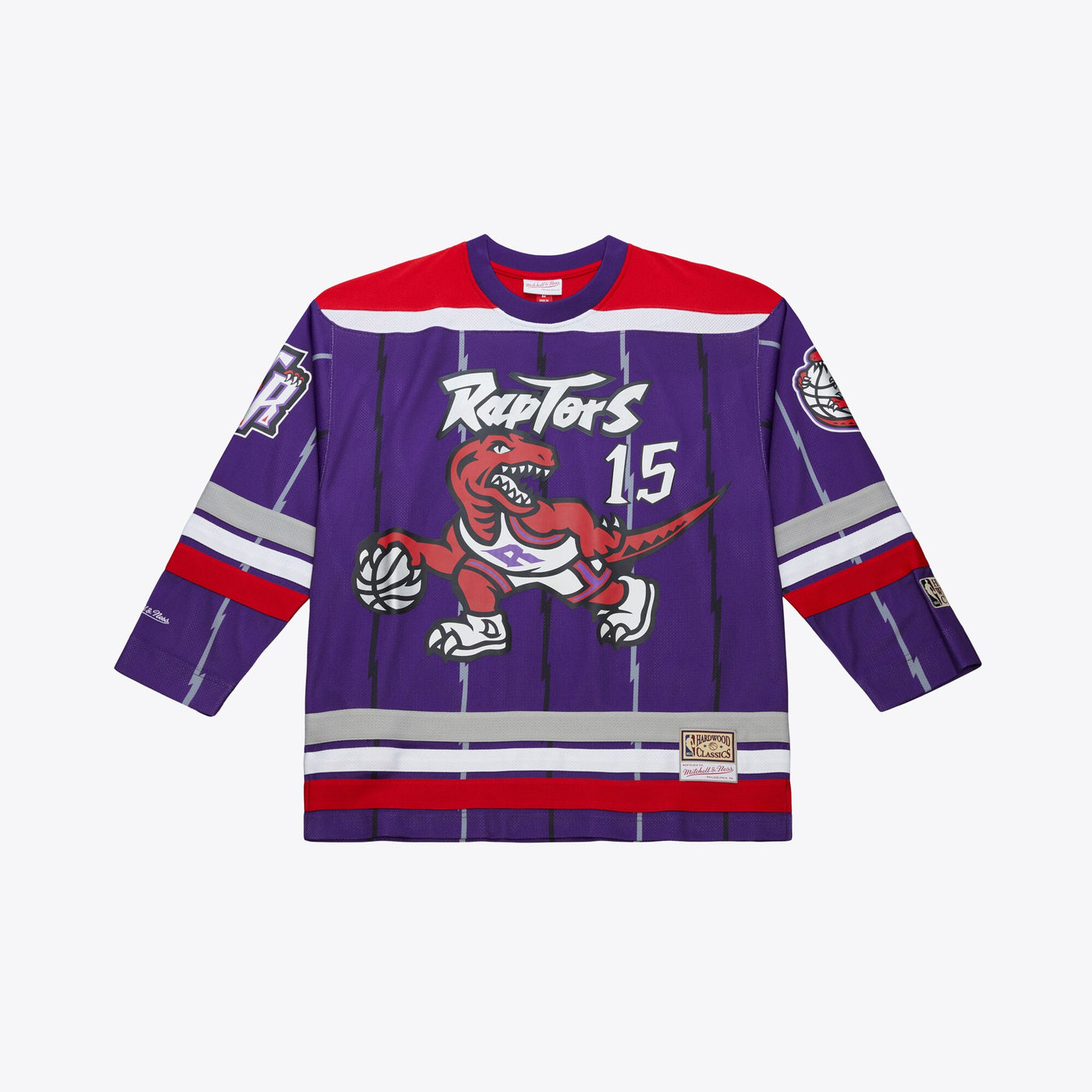 Toronto Raptors Mitchell & Ness Vince Carter Maxxed Out Fashion Hockey Jersey - Purple